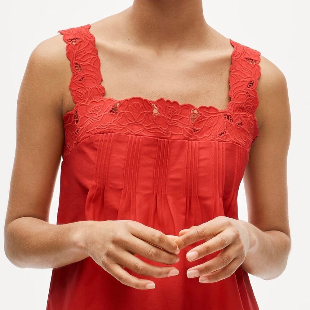 J. Crew Ondine Mini Dress Double Cotton Poplin Passion Rouge XS - Picture 10 of 11